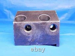 1 1/2 I. D. BORING BAR LATHE TURRET TOOL HOLDER BLOCK 45mm X 80mm BOLT PATTERN