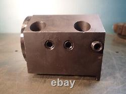 1-1/2 ID Bolt On CNC Tool Holder Block Doosan Puma 80mm x 55mm Bolt Pattern