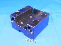 2 SLOT WIDTH LATHE TURRET TOOL HOLDER BLOCK 45mm X 80mm BOLT HOLE PATTERN CNC