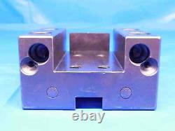 2 SLOT WIDTH LATHE TURRET TOOL HOLDER BLOCK 45mm X 80mm BOLT HOLE PATTERN CNC