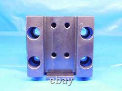 2 SLOT WIDTH LATHE TURRET TOOL HOLDER BLOCK 45mm X 80mm BOLT HOLE PATTERN CNC