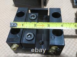 2 Square Cutting Turning /Index Tool Holder Blocks Lot of 4 CNC Lathe Okuma