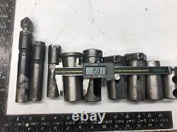9 Lot 1 Tool Holders and Sleeves CNC Lathe Turret Block Reducers MT2 5/8 1.5