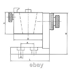 Assembly Stand Mounting Block Made of Steel Swiveling for SK50/BT50 Tool Holders