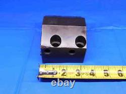 HAAS 1 I. D. BORING BAR LATHE TURRET TOOL HOLDER BLOCK 45mm X 80mm BOLT PATTERN