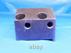 HAAS 1 I. D. BORING BAR LATHE TURRET TOOL HOLDER BLOCK 45mm X 80mm BOLT PATTERN