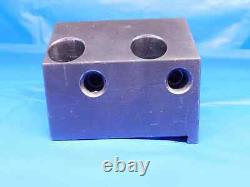 HAAS 1 I. D. BORING BAR LATHE TURRET TOOL HOLDER BLOCK 45mm X 80mm BOLT PATTERN