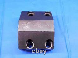 HAAS 1 I. D. BORING BAR LATHE TURRET TOOL HOLDER BLOCK 45mm X 80mm BOLT PATTERN