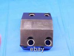 HAAS 1 I. D. BORING BAR LATHE TURRET TOOL HOLDER BLOCK 45mm X 80mm BOLT PATTERN