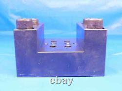 HAAS 2 SLOT WIDTH LATHE TURRET TOOL HOLDER BLOCK 45mm X 80mm BOLT HOLE PATTERN