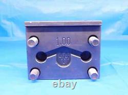 HAAS 2 SLOT WIDTH LATHE TURRET TOOL HOLDER BLOCK 45mm X 80mm BOLT HOLE PATTERN