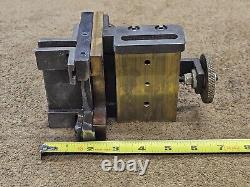 Lathe Holder Tooling Carriage Compound Sliding Vise Positioner Block Brass CNC