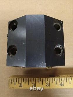 Lathe Tool Block For Okuma LB-15 Lathe, 1.5 ID, 45mm x 80mm Bolt Pattern