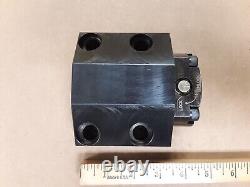 Lathe Tool Block, For Okuma LB-15 and LU-15, with Valenite VM40-QLFN-25 Adapter