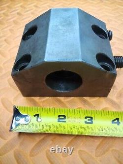 OKUMA 1 1/2 I. D. Turret Lathe Tool Holder Tooling Block 80mm X 45mm BHP 1.5