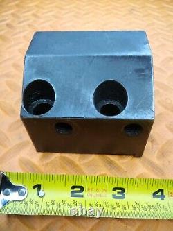 OKUMA 1 1/2 I. D. Turret Lathe Tool Holder Tooling Block 80mm X 45mm BHP 1.500
