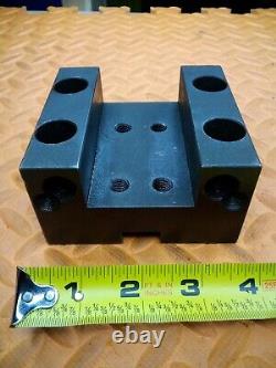 OKUMA 1 Sq (2 slot) Lathe Turning Tool Holder Tooling Block 80mm X 45mm BHP 1.0