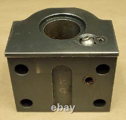 Turret Tool Block Holder 40mm Hole Dia From Hwacheon Hi-eco31a Cnc Lathe, Item C