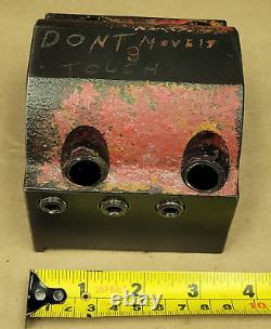 Turret Tool Block Holder 40mm Hole Dia From Hwacheon Hi-eco31a Cnc Lathe, Item C
