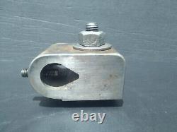 Vintage Large Heavy Metal Lathe Machinist Tool Post 1 Boring Bar Holder Block